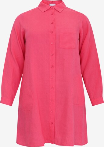 Yoek Blouse in Roze: voorkant