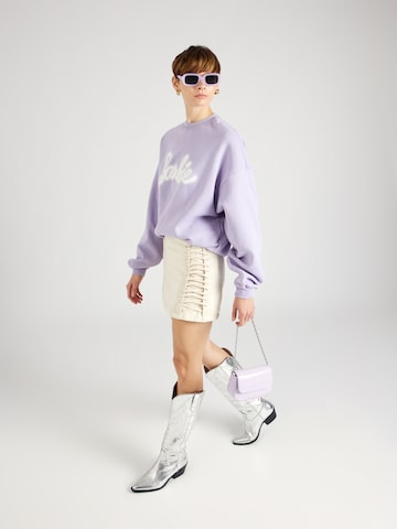 Cotton On Sweatshirt 'Barbie' in Lila