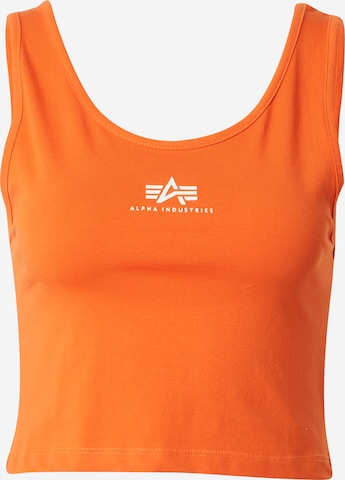 ALPHA INDUSTRIES Top in Oranje: voorkant