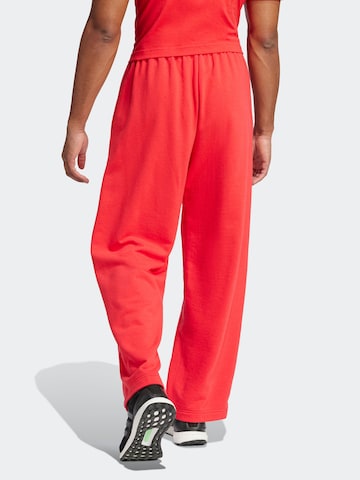 Loosefit Pantalon de sport 'Essentials' ADIDAS SPORTSWEAR en rouge