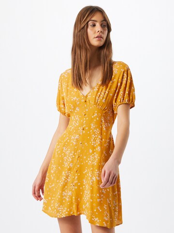 Robe-chemise Cotton On en jaune : devant