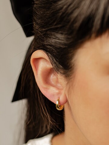 Hey Happiness Ohrringe 'Dome' in Gold: Vorderseite