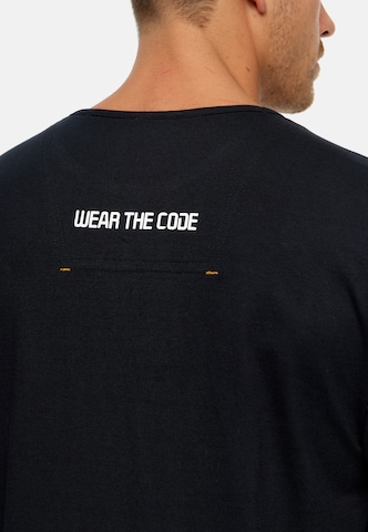 T-Shirt ' Trense ' INDICODE JEANS en noir