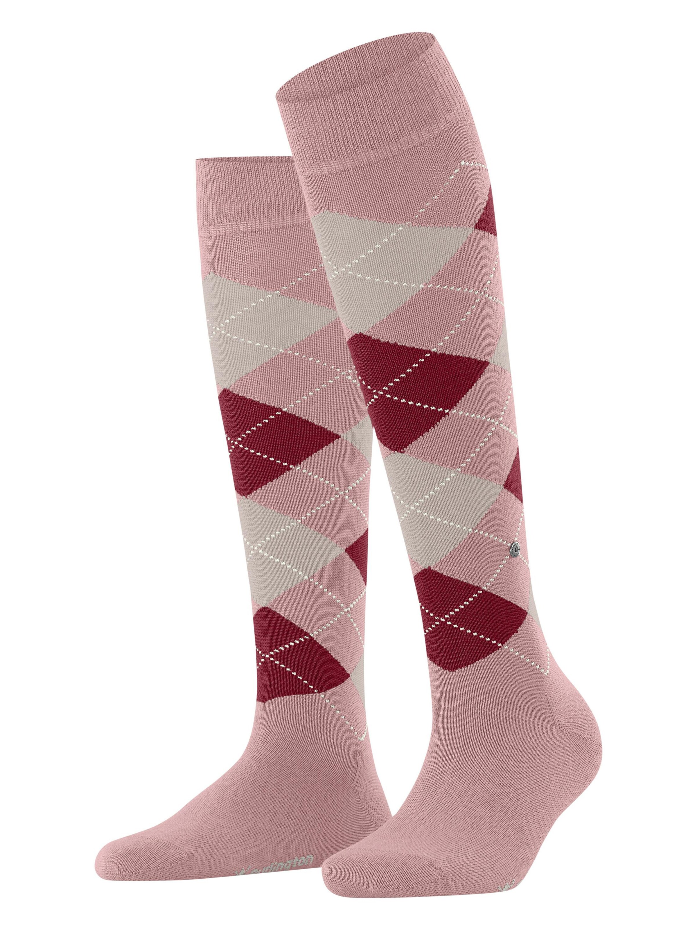 BURLINGTON Overknee Strümpfe 'Marylebone'‌‌‌‌ in Pink: Vorderseite