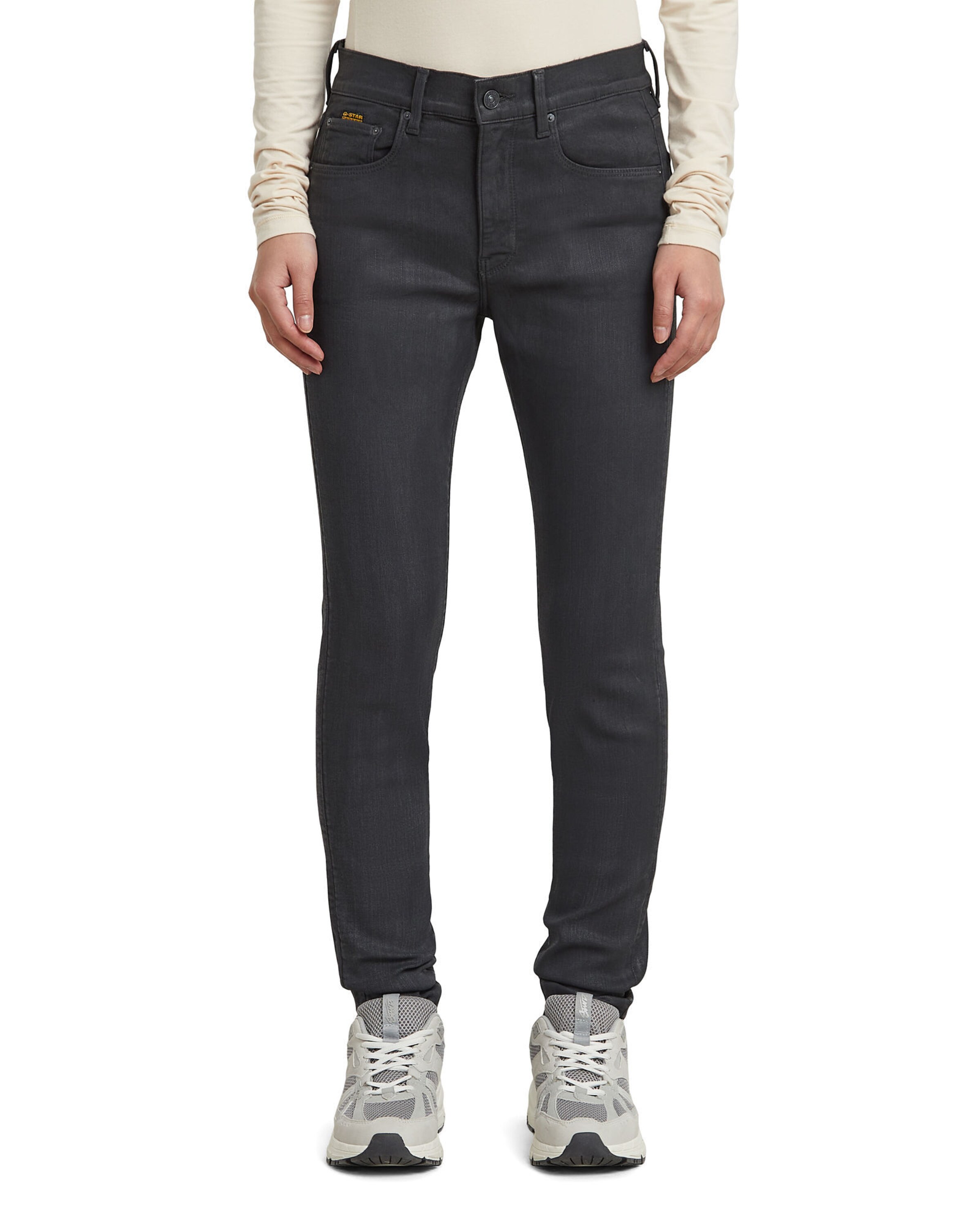 G-STAR Skinny Jeans in Grijs: voorkant