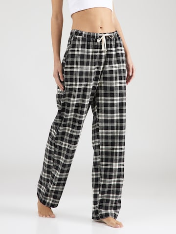 Lindex Pajama Pants in Black: front