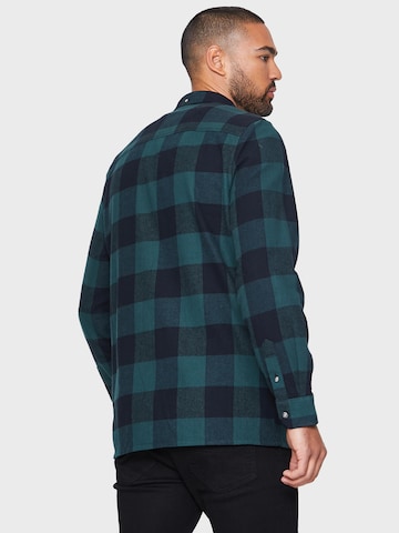Threadbare Regular fit Button Up Shirt 'Logan' in Green