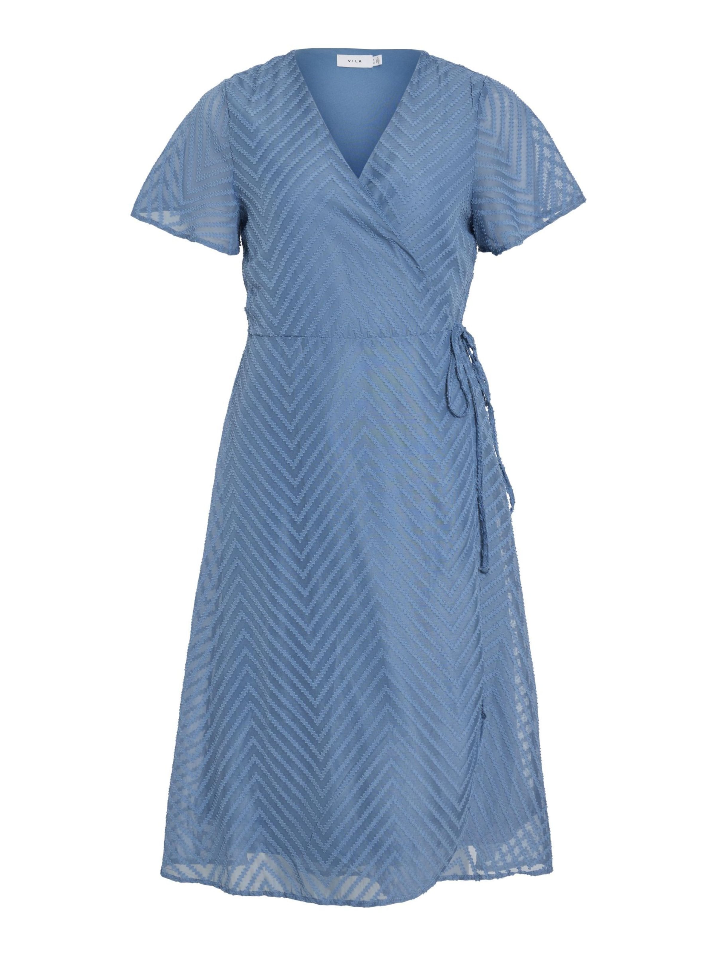 VILA Dress in Blue: front