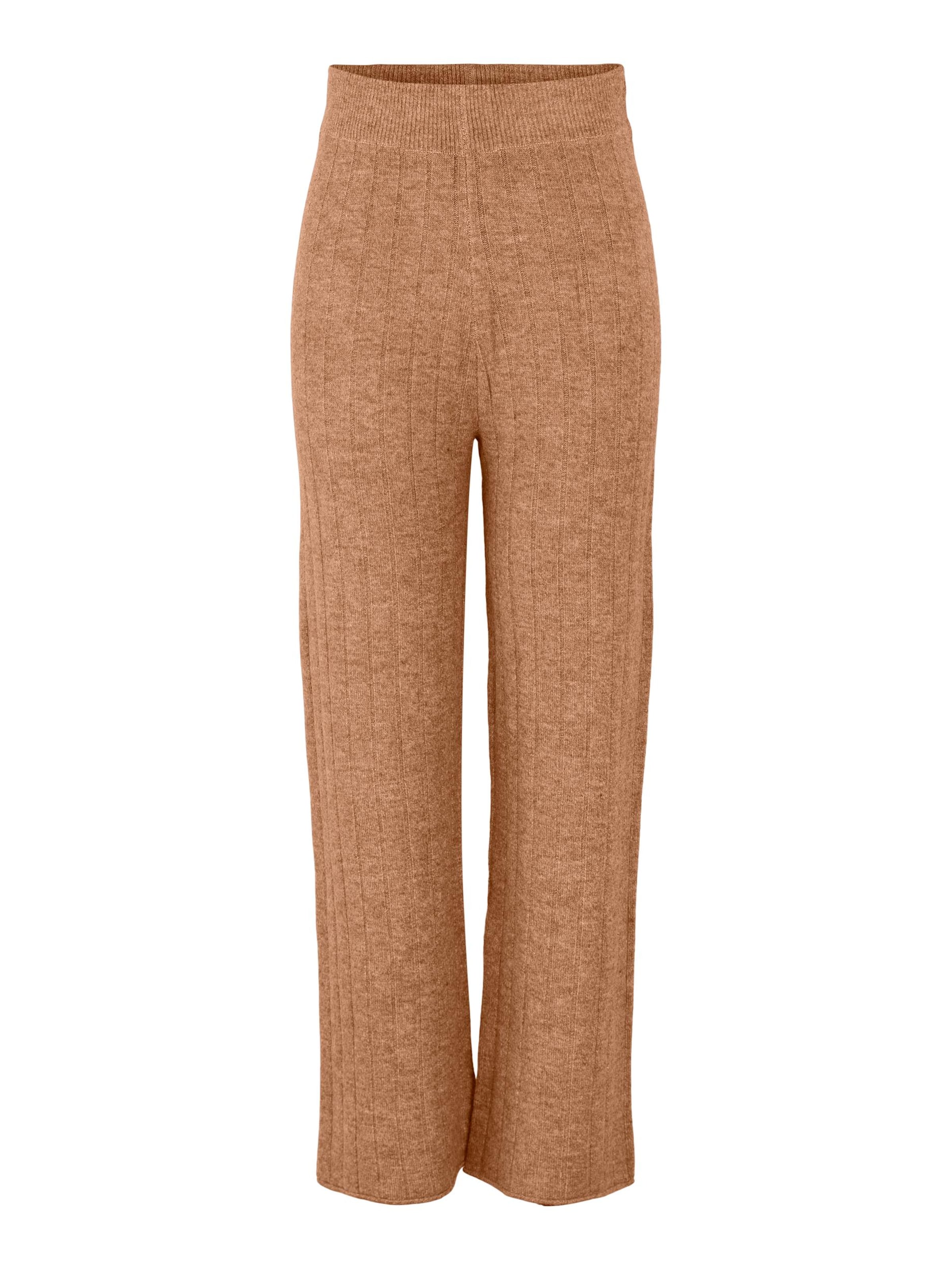 Regular Pantalon 'KANIKA' PIECES en marron : devant