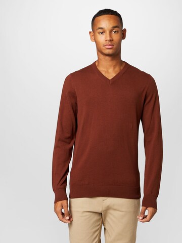 BURTON MENSWEAR LONDON Sweater in Brown: front