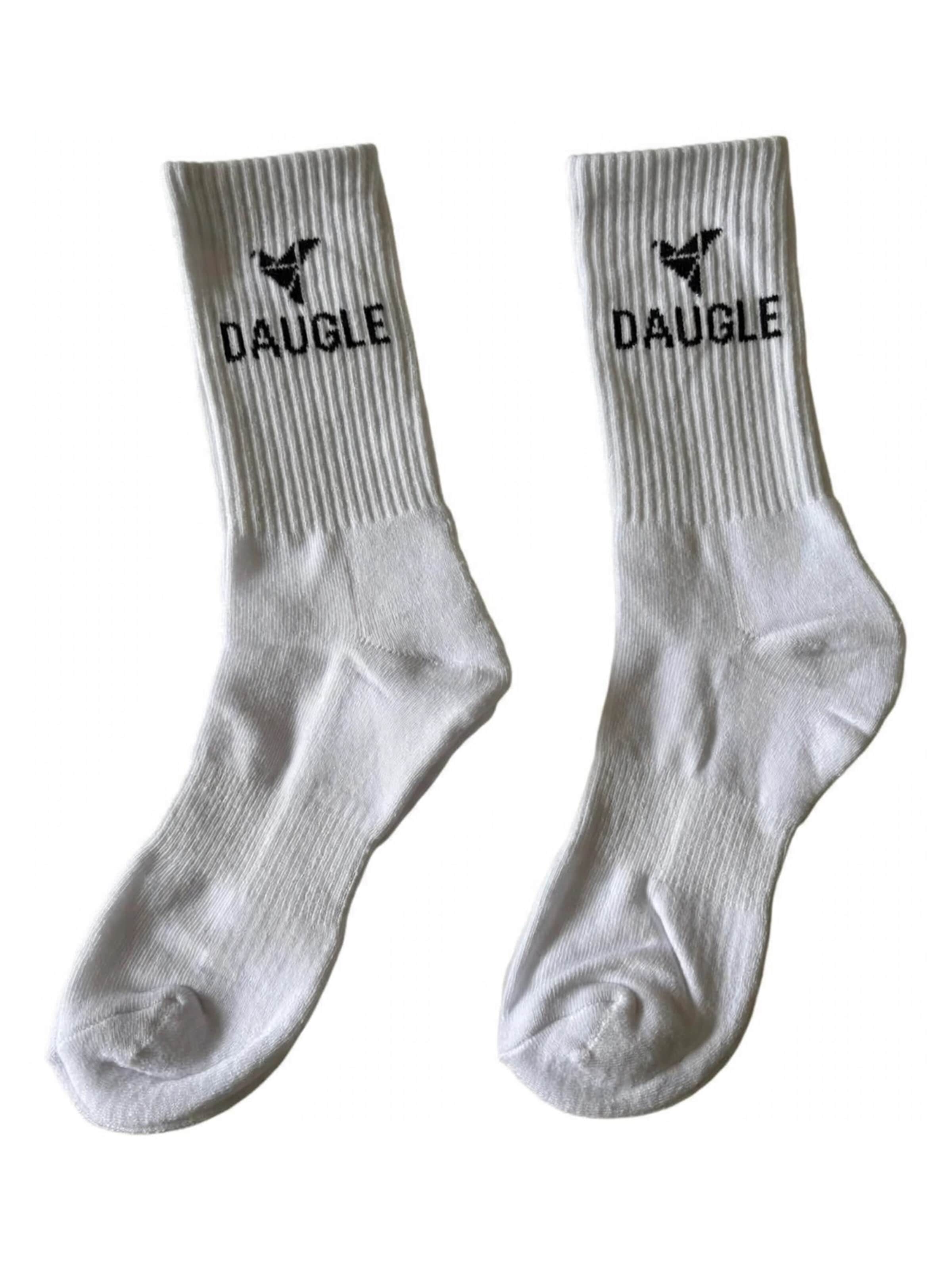 DAUGLE - Meias de desporto 'Daugle Sport Crew Socks 2-Pack (Blue, White)' em azul