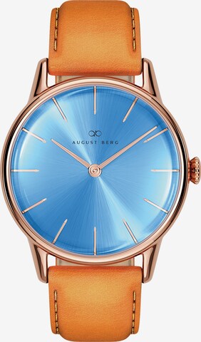 August Berg Analoog horloge 'Serenity' in Blauw: voorkant