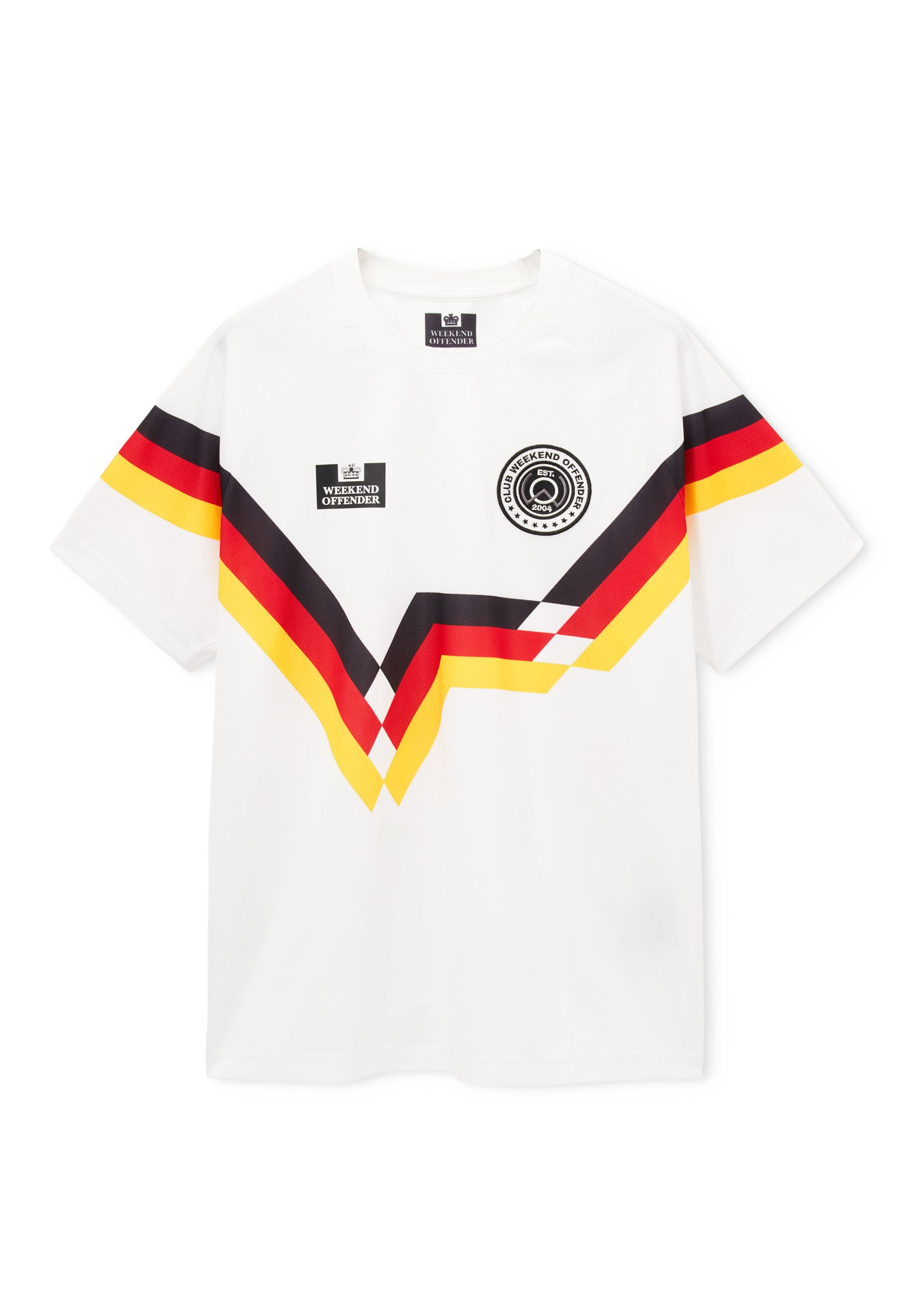 Weekend Offender T-Shirt 'Germany' in Weiß: Vorderseite