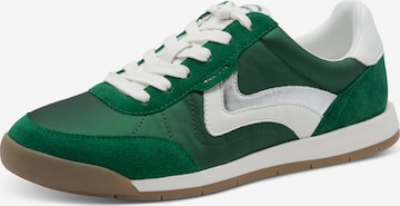 Baskets basses Tamaris en vert : devant