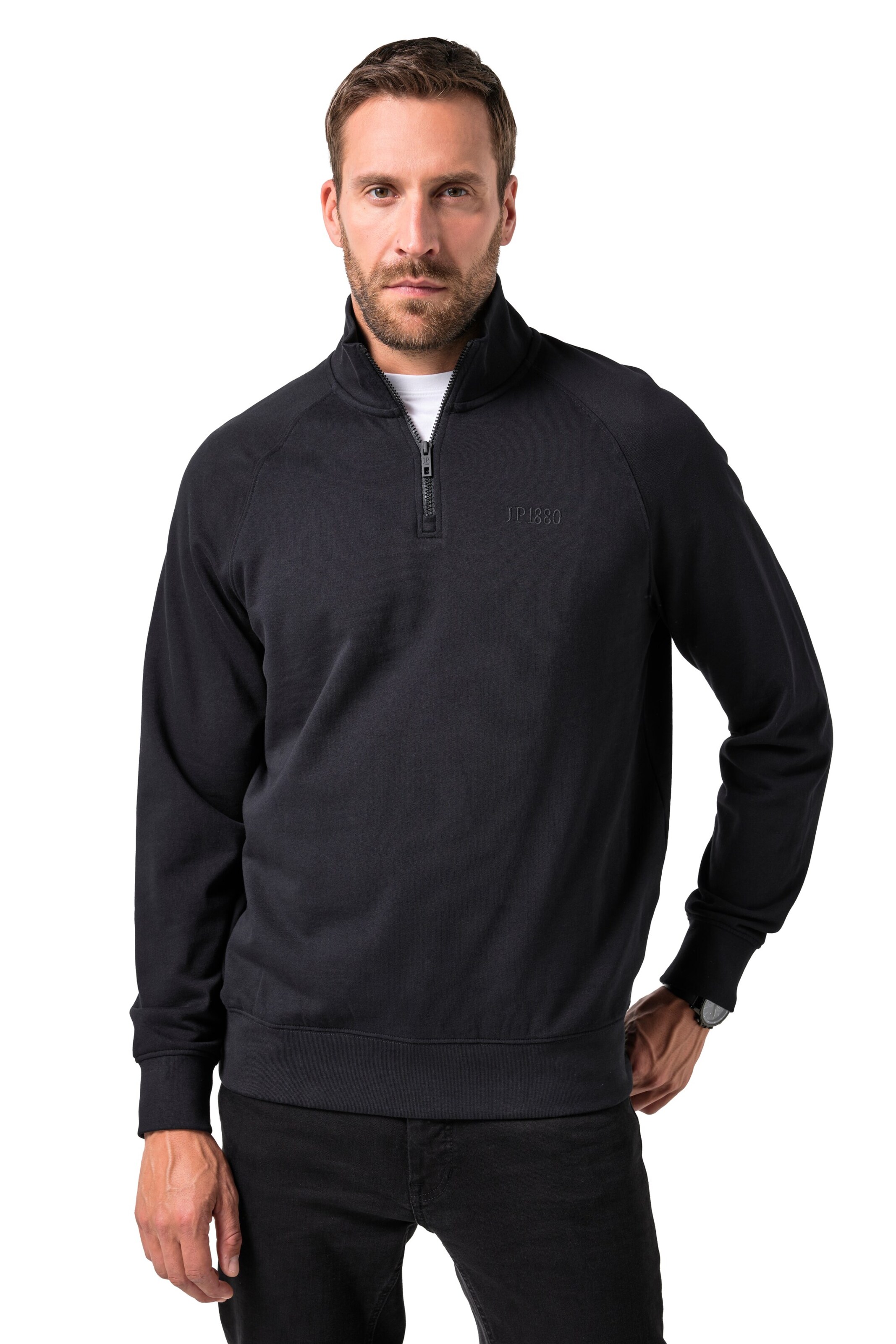 JP1880 Sweatshirt in Schwarz: Vorderseite