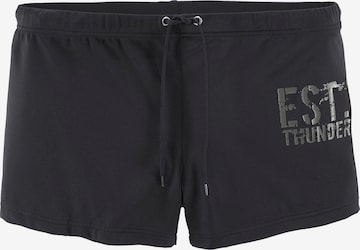 Bruno Banani Swim Trunks 'Est' in Black: front