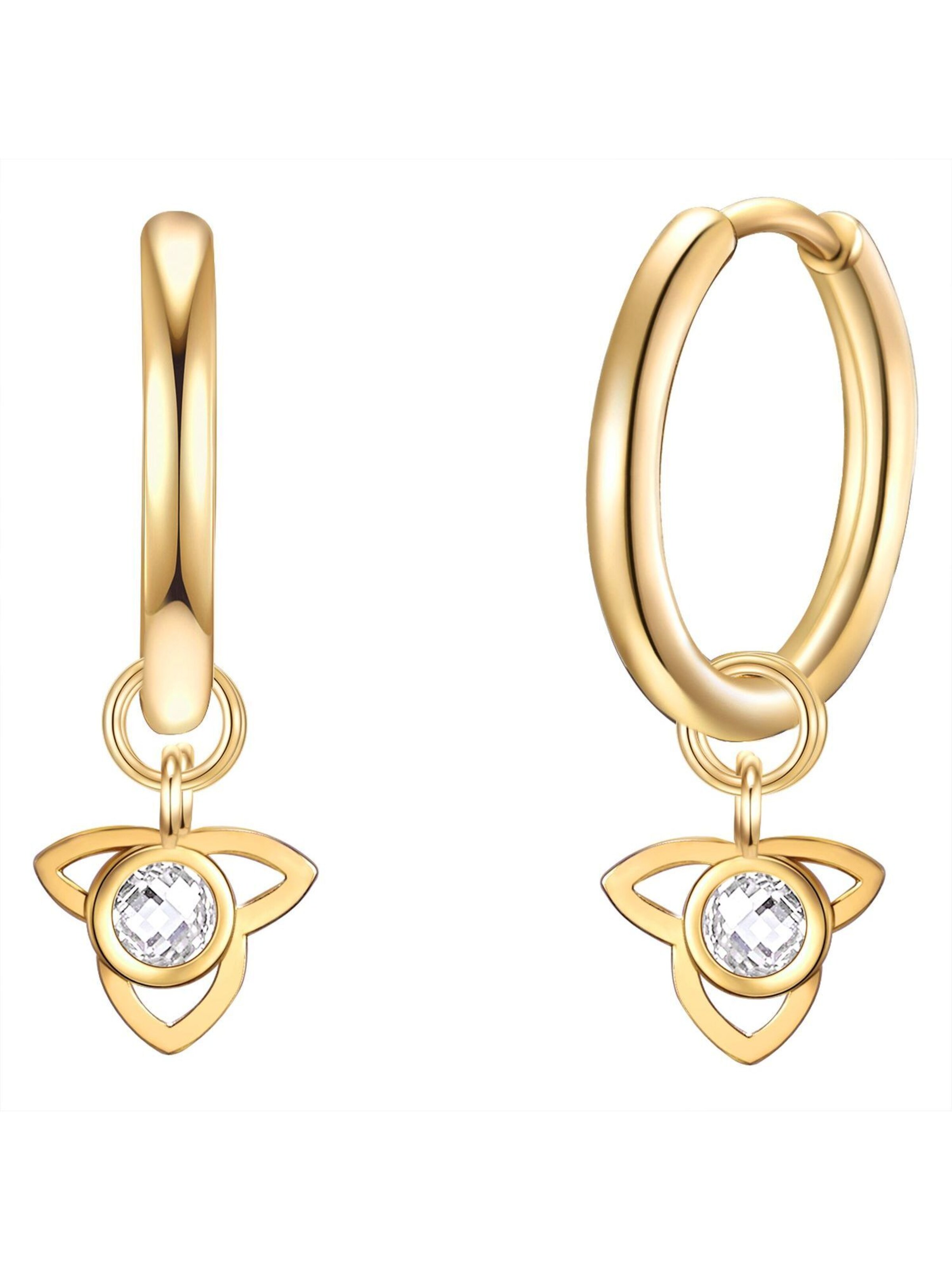 Eastside Earrings in Gold: front