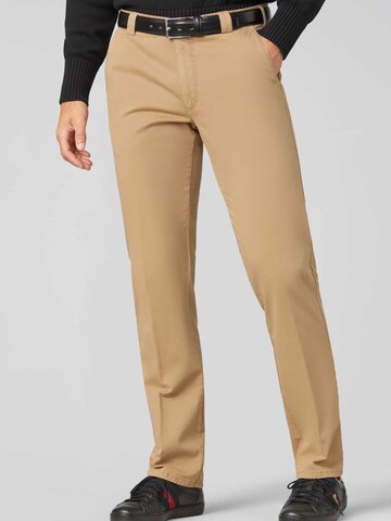 MEYER Regular Chino 'Roma' in Bruin: voorkant