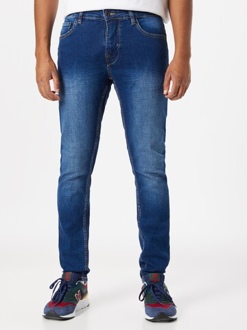 !Solid Jeans i blå: framsida