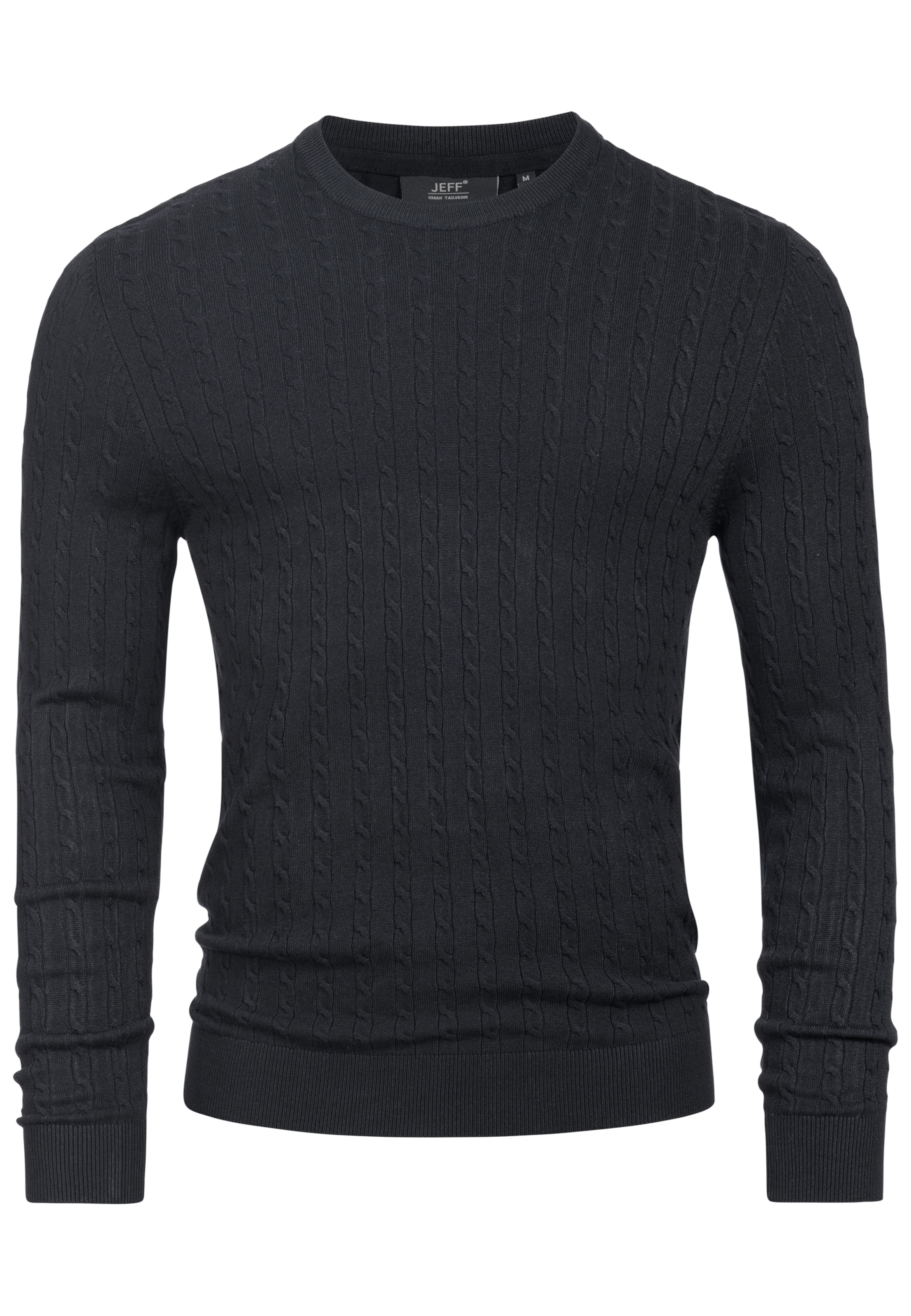 JEFF Pullover 'Camden' in Schwarz: Vorderseite