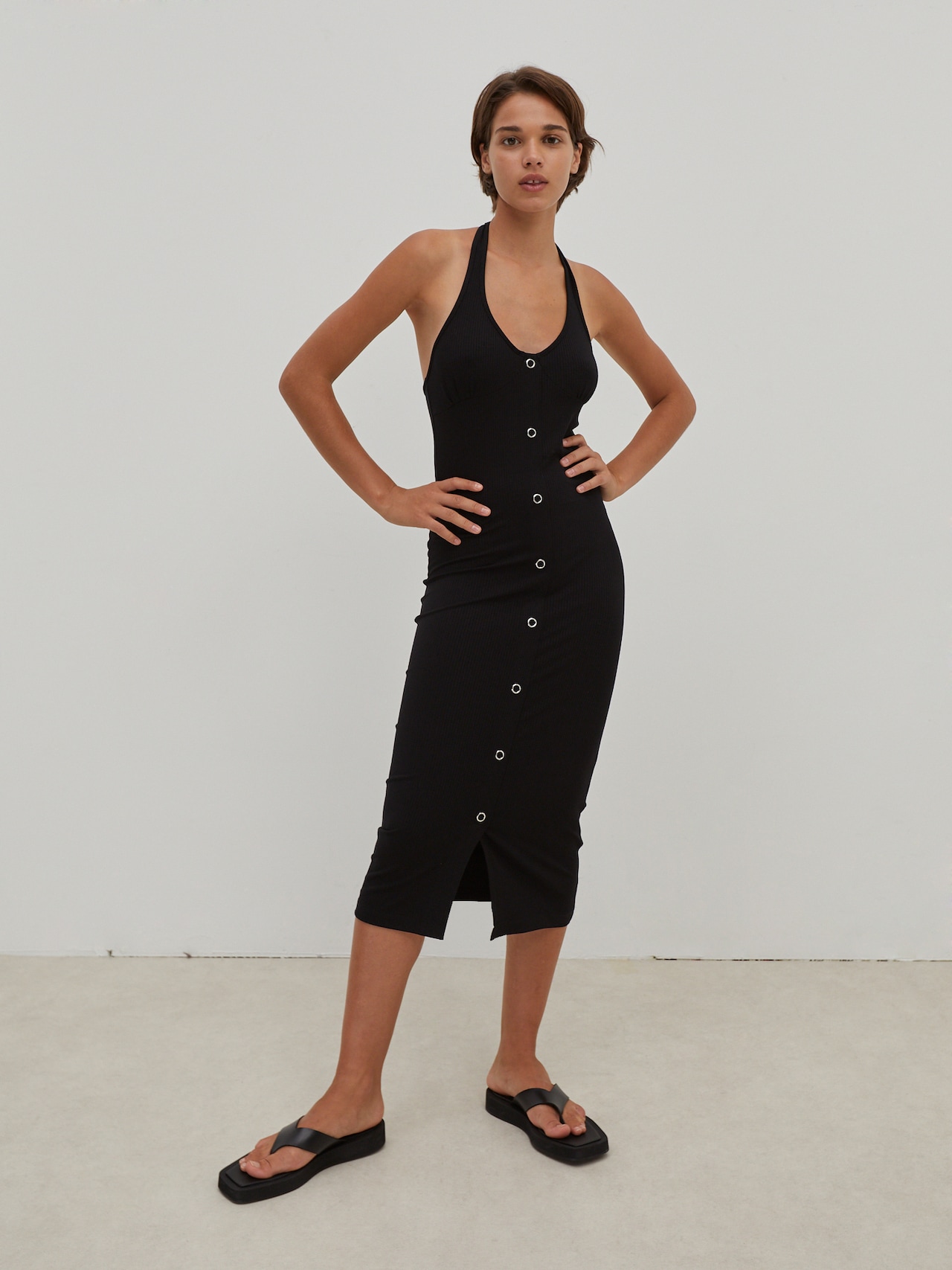 EDITED Produits Robe 'Jasmine' noir