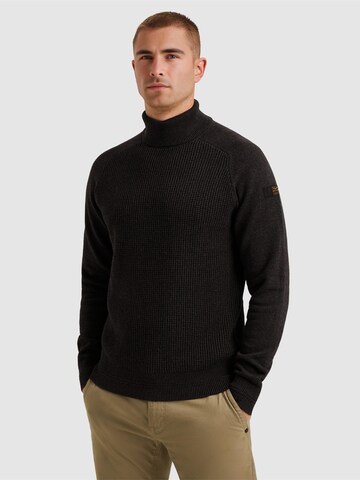 PME Legend Pullover 'Turtleneck pullover with texture' i grå: forside