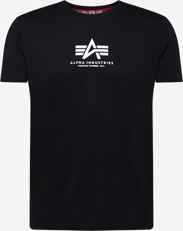 ALPHA INDUSTRIES T-shirt i svart: framsida