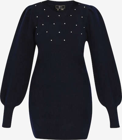 Megzta suknelė iš faina, spalva – tamsiai mėlyna, Prekių apžvalga