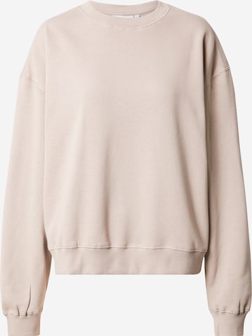 WEEKDAY - Sweatshirt 'Essence Standard' em castanho: frente