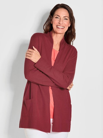 Goldner Gebreid vest in Rood