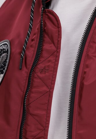 ALPHA INDUSTRIES Between-season jacket 'Flight Jacket MA-1 VF' in Red