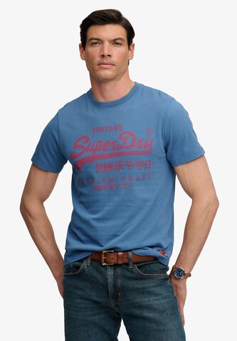 Superdry & Co - Camiseta 'Classic' en azul: frente
