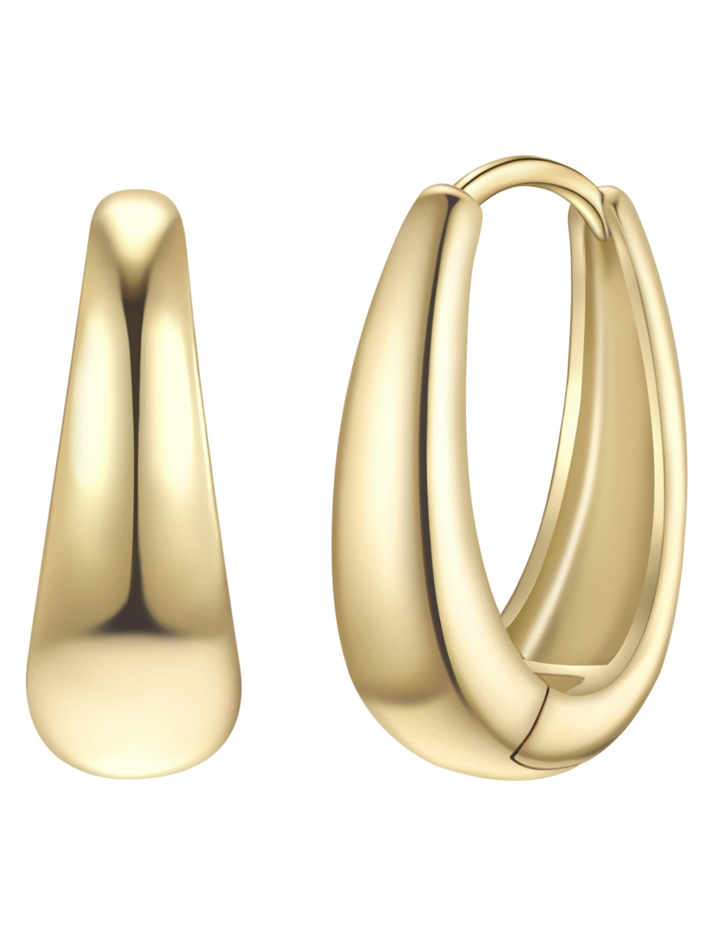 Yokoamii Ohrringe in Gold: Vorderseite