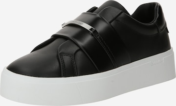 Calvin Klein - Sapatilhas slip-on em preto: frente