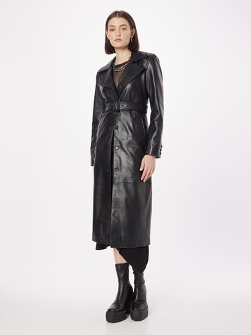 Karen Millen Between-seasons coat in Black: front