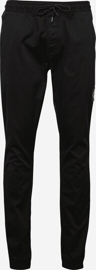 Pantaloni eleganți Calvin Klein Jeans pe negru / alb, Vizualizare produs