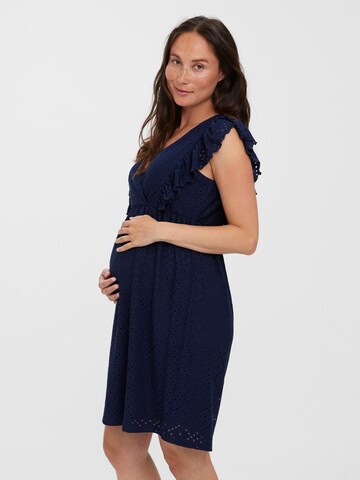 Vero Moda Maternity Jurk 'TASSA' in Blauw: voorkant