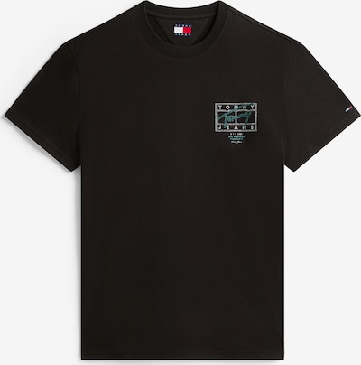 Marškinėliai iš Tommy Jeans, spalva – žalia / juoda / balta, Prekių apžvalga