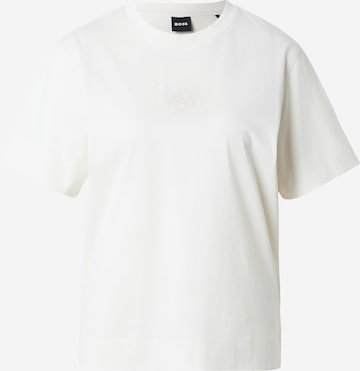 BOSS - Camiseta 'Elpha' en blanco: frente