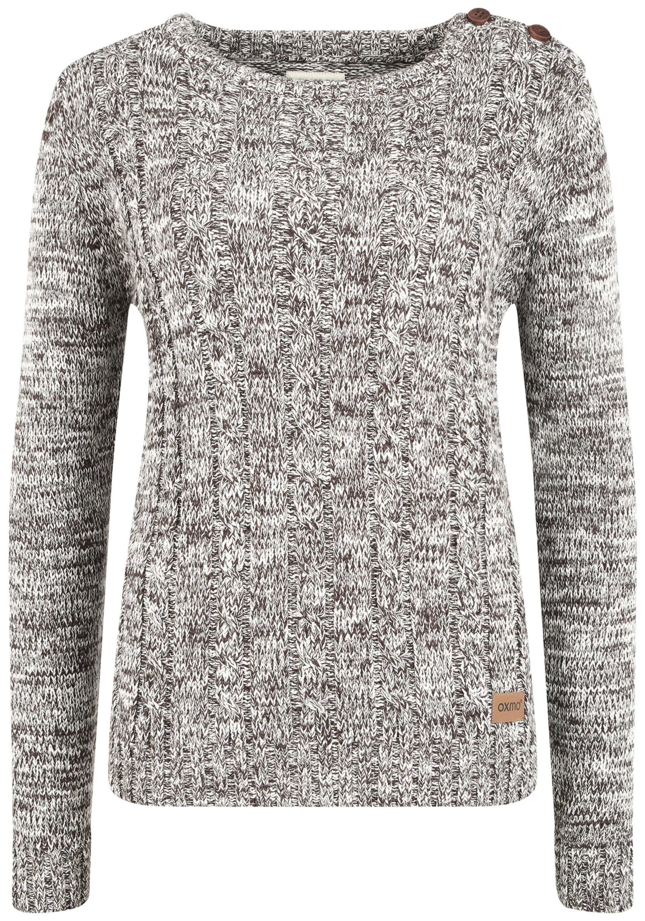 Oxmo Pullover 'Phia' in Grau: Vorderseite