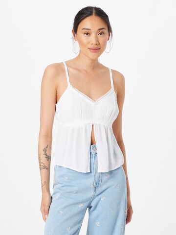 HOLLISTER - Top en blanco: frente