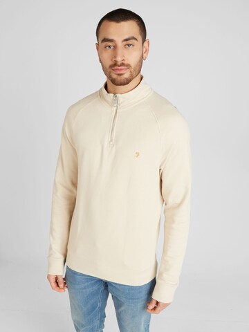 FARAH Sweatshirt 'Jim' in Brown: front