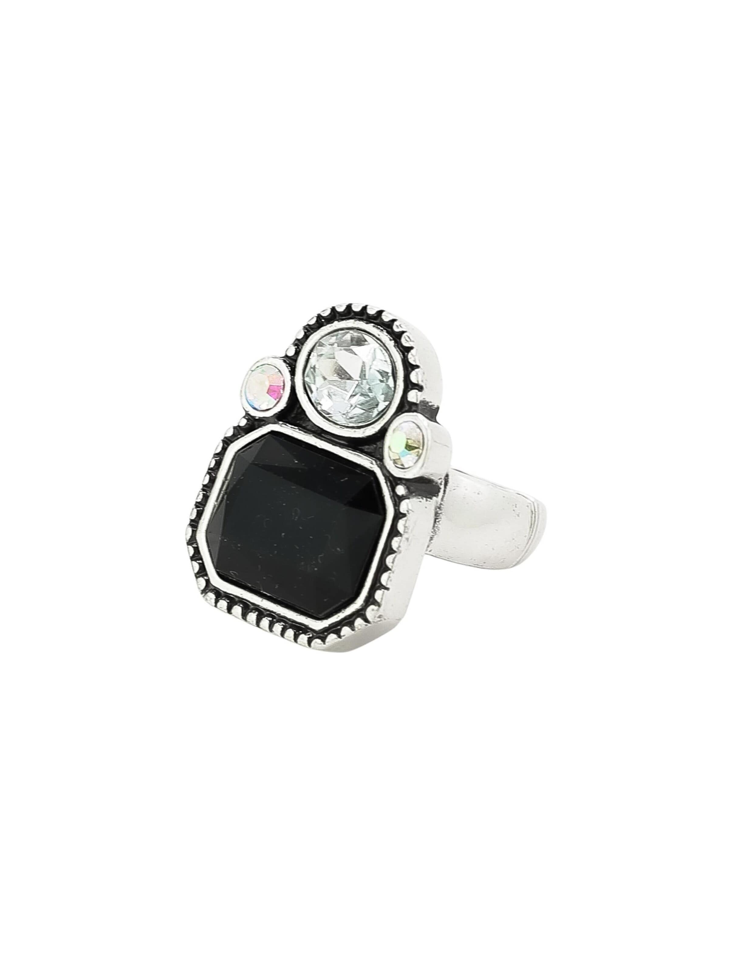 COLLEZIONE ALESSANDRO Ring 'Blinger' in Black