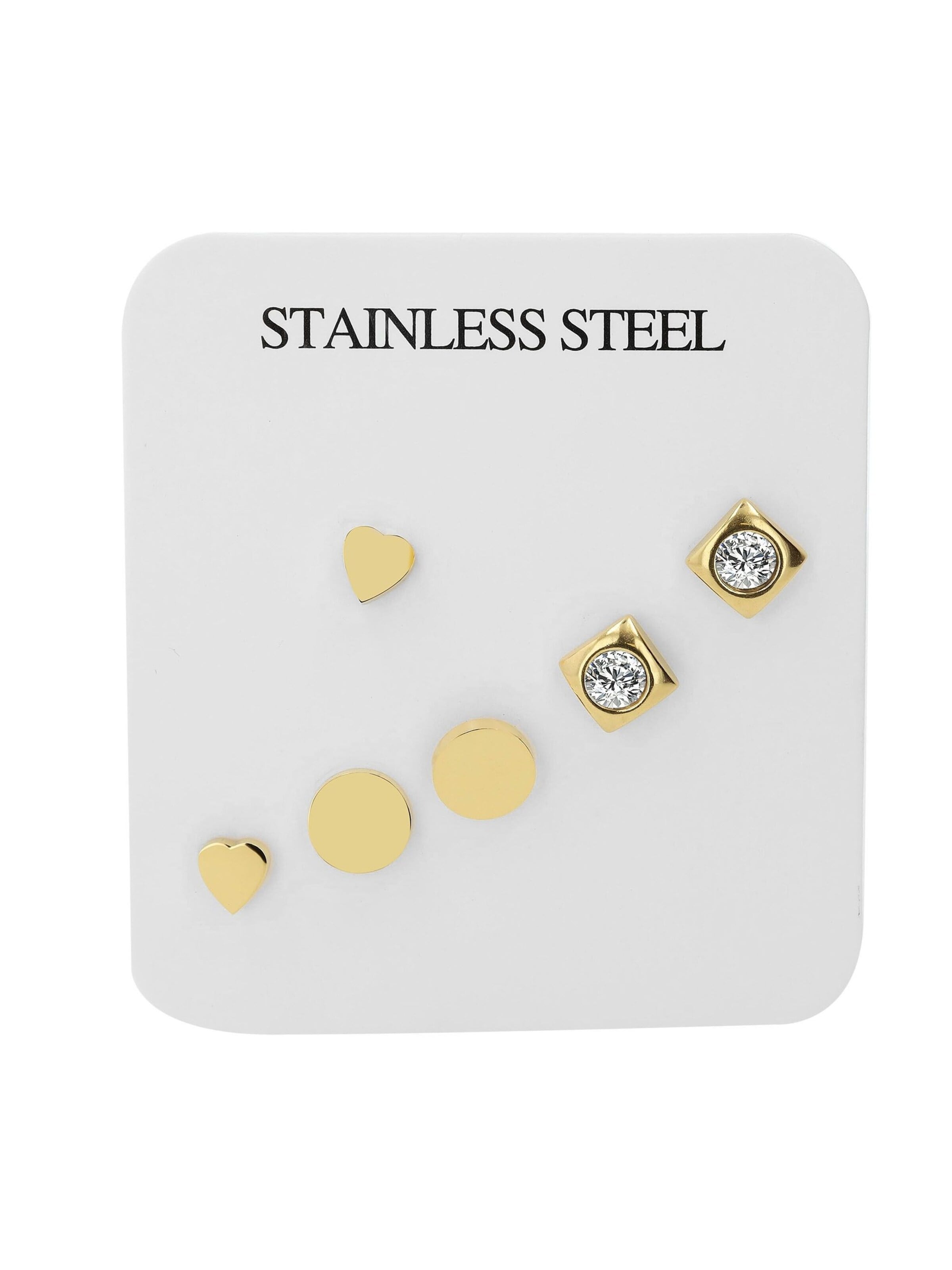 Akzent Earrings 'Ksenia, langlebig' in Gold: front
