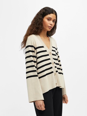 Cardigan OBJECT en beige : devant