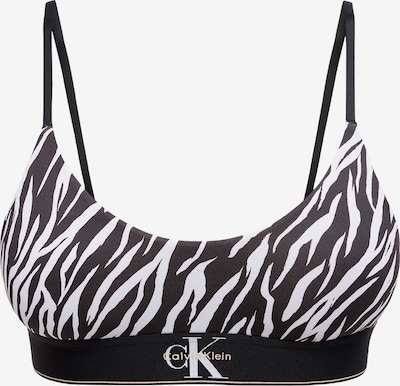 80 dydžio Liemenėlė iš Calvin Klein Underwear, spalva – juoda / balta, Prekių apžvalga