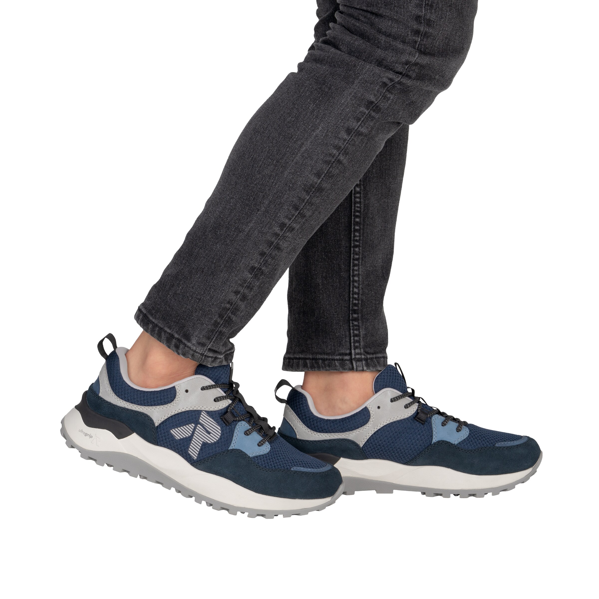 Rieker Sport Sneakers laag in Blauw: voorkant