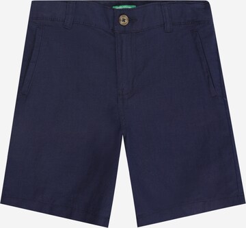 UNITED COLORS OF BENETTON Regular Trousers in Blue: front