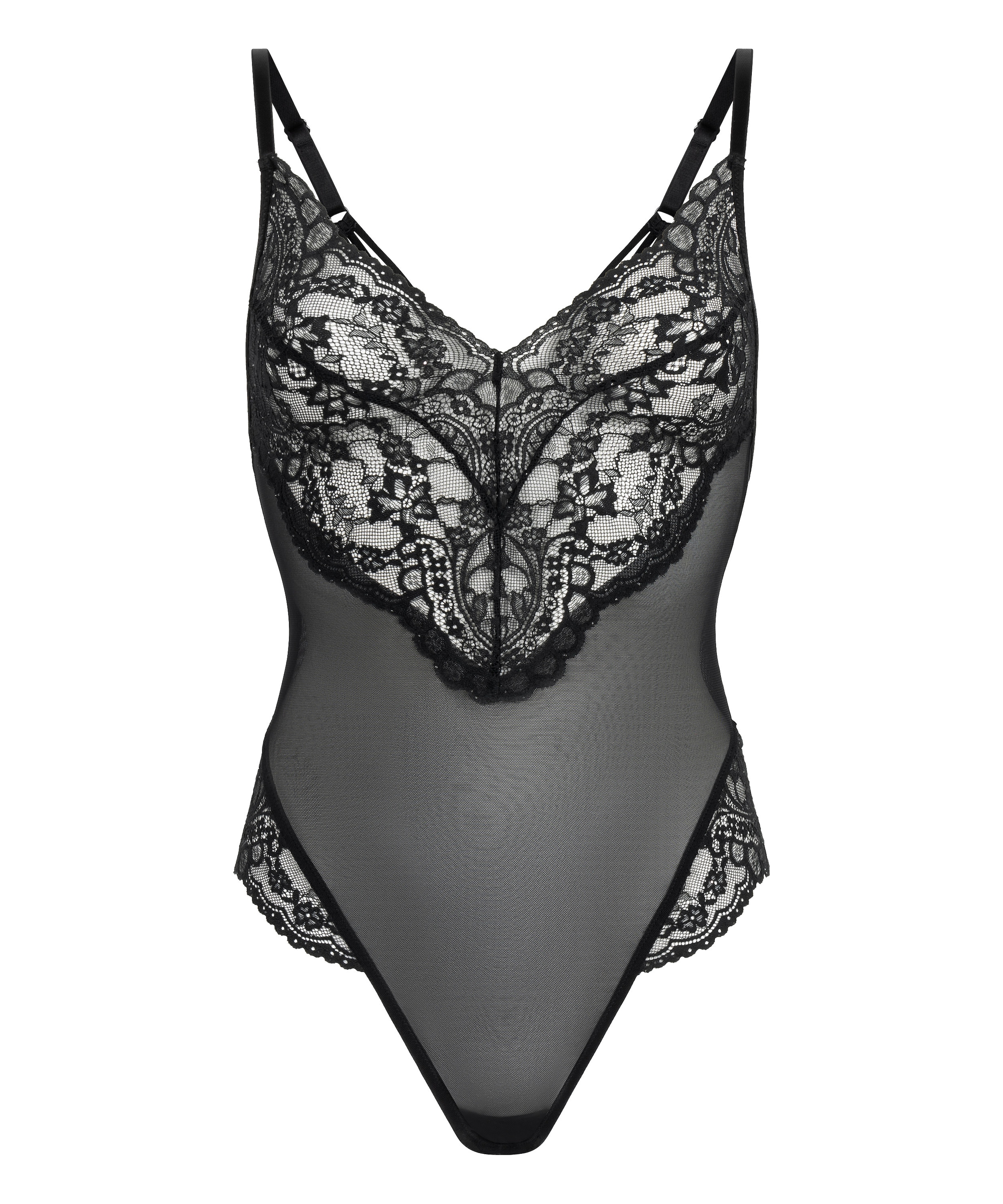 Hunkemöller Bodysuit 'Sabrina' in Black: front