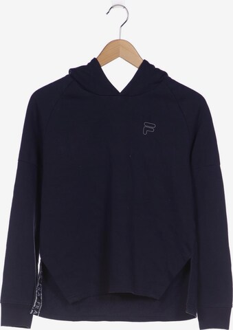 FILA Sweatshirt & Zip-Up Hoodie in S in Blue: front